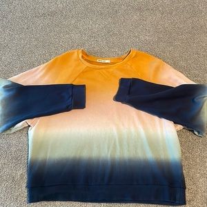 Marine Layer Vintage Terry Sweatshirt in Dip Dye Ombre